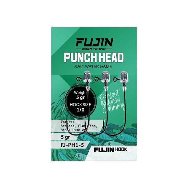 Fujin Punch Head Jig Head no.1/0 7 Gr