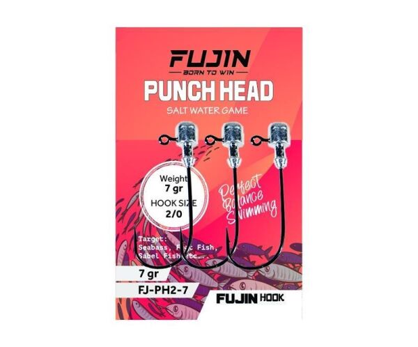 Fujin Punch Head Jig Head no.1/0 3 Gr