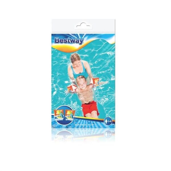 Bestway Turtle Armbands Figürlü Şişme Deniz Kolluk 23 x 15 cm KIRMIZI
