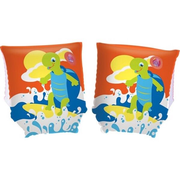 Bestway Turtle Armbands Figürlü Şişme Deniz Kolluk 23 x 15 cm KIRMIZI