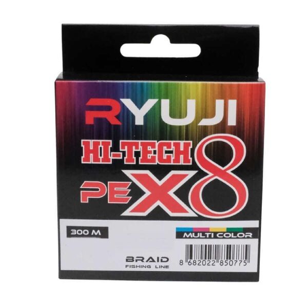 Ryuji Hi-Tech X8 300mt İp Misina MULTİCOLOR - 0,21 MM