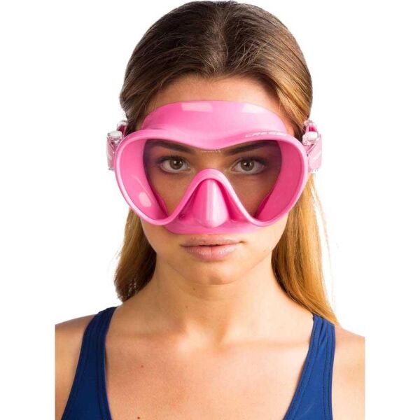 Cressi F1 Frameless Dalış Maskesi PINK - YETİŞKİN