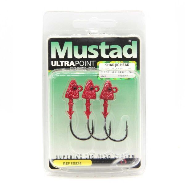 Mustad SD824 Ultrapoint Jig Head NO:3/0 - KIRMIZI - 10 Gr - NO:3/0