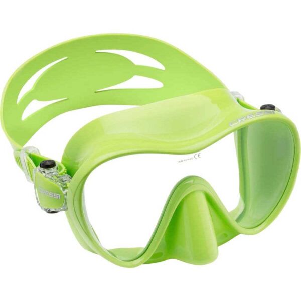 Cressi F1 Frameless Dalış Maskesi LIME - YETİŞKİN
