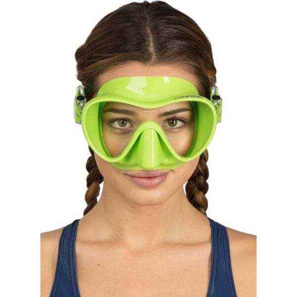 Cressi F1 Frameless Dalış Maskesi LIME - YETİŞKİN