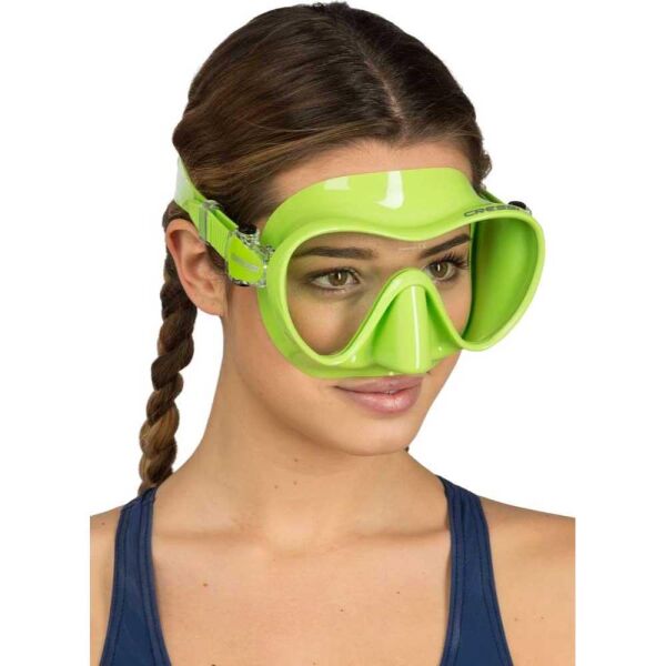Cressi F1 Frameless Dalış Maskesi LIME - YETİŞKİN