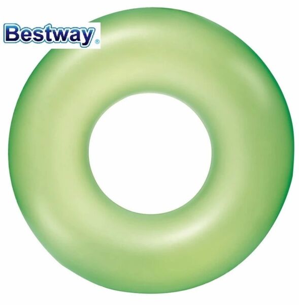 Bestway Neon Renk Şişme Simit 76 cm YEŞİL