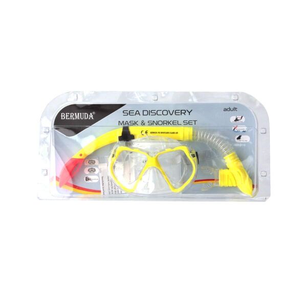 Bermuda Safari Sea Discovery Maske Şnorkel Set Sarı