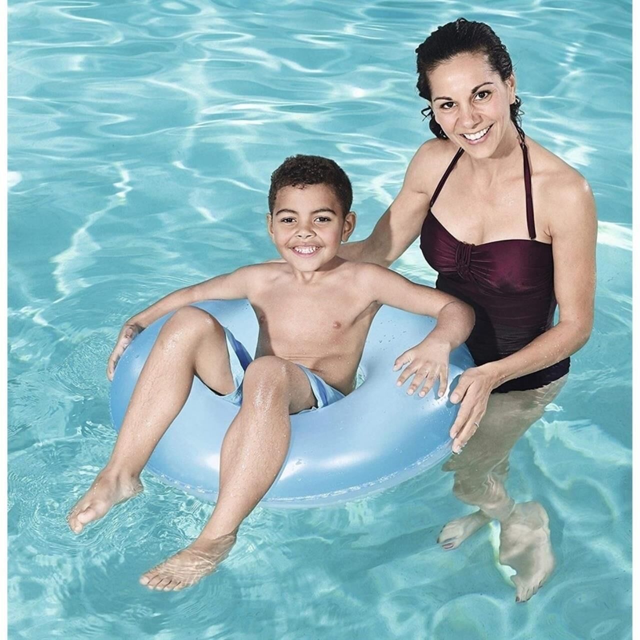 Bestway Neon Renk Şişme Simit 76 cm MAVİ