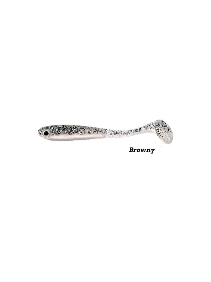 Fujin Bomb Shad 85mm Slikon Balık Browny