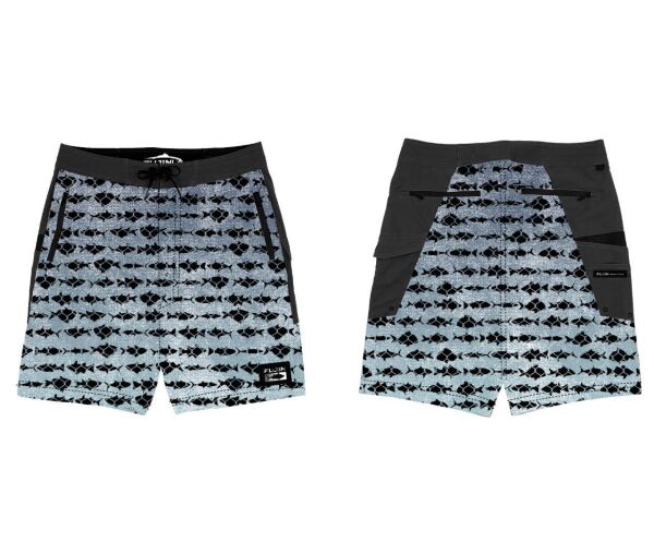 Fujin Performance Short Aqua Blue Fish Aqua Blue - XL