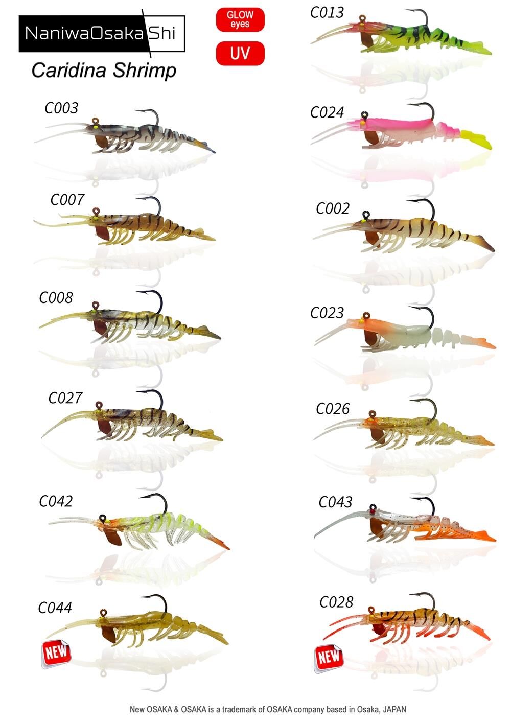 Osaka Caridina Shrimp 7.62 cm 6.5 gr Silikon Karides Yem C044