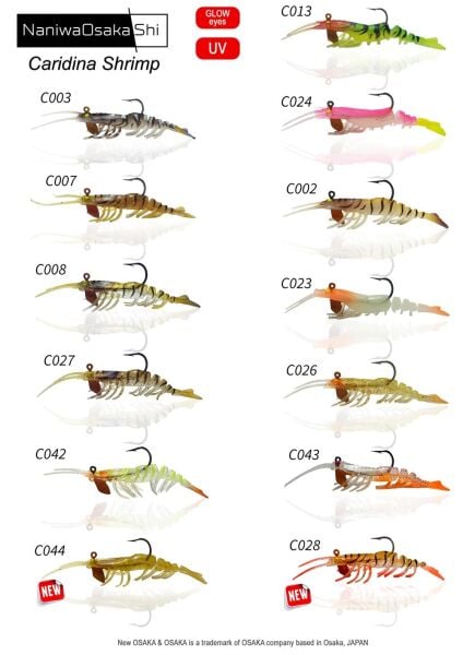 Osaka Caridina Shrimp 7.62 cm 6.5 gr Silikon Karides Yem C044