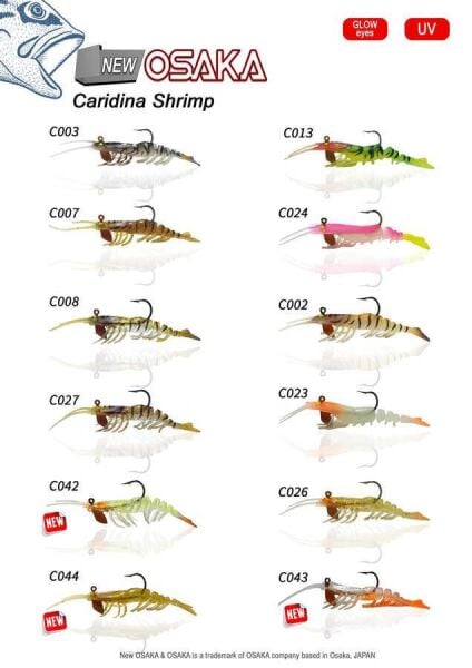 Osaka Caridina Shrimp 7.62 cm 6.5 gr Silikon Karides Yem C028