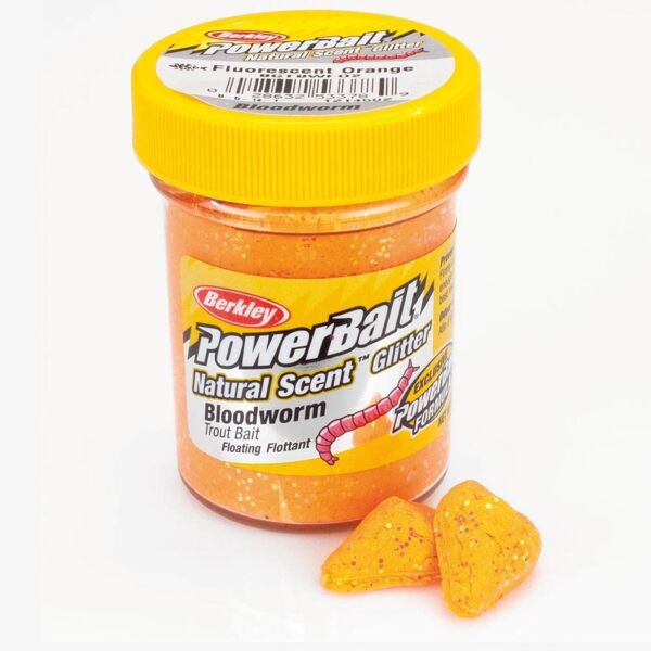Berkley Powerbait Natural Scent Glitter Trout Bait Bloodworm Alabalık Hamuru