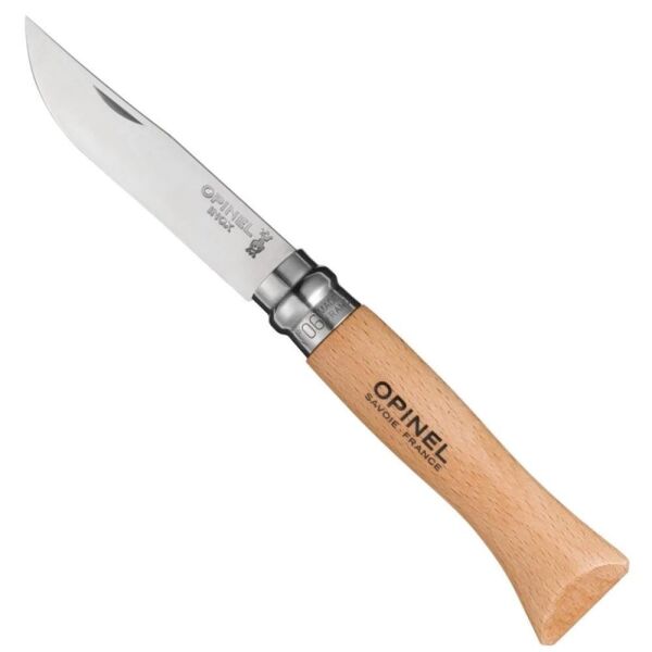 Opinel Inox No 6 Kayın Saplı Paslanmaz Çelik Çakı