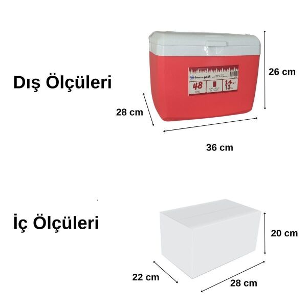 Freeze Peak Sunset Glide 14 QT Soğutucu Buzluk 13 Litre