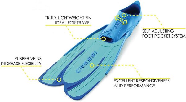 Cressi Agua Fin AquaMarine Dalış Paleti 43-44