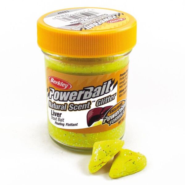 Berkley Powerbait Natural Scent Glitter Trout Bait Liver Alabalık Hamuru