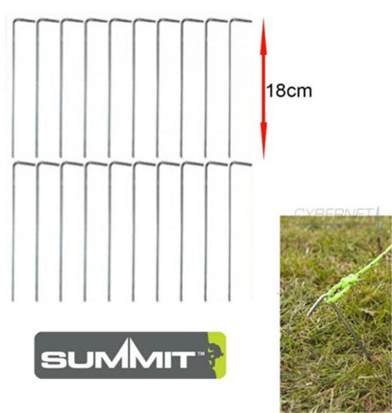 Summit 18 cm Çelik Çadır Kazığı 20'li Paket