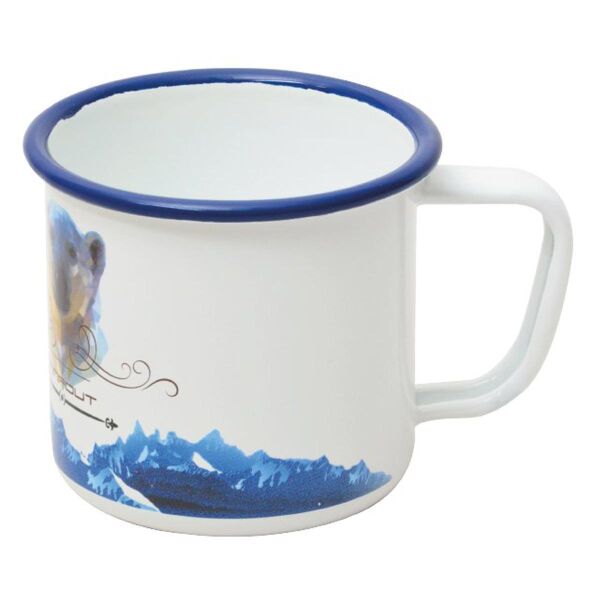 Campout Emaye Kupa Beyaz Bear