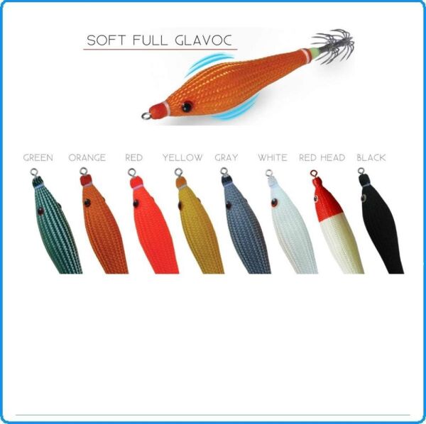 DTD Soft Full Glavoc 2.0 65 mm 5.2 gr Glowlu Kalamar Zokası RED