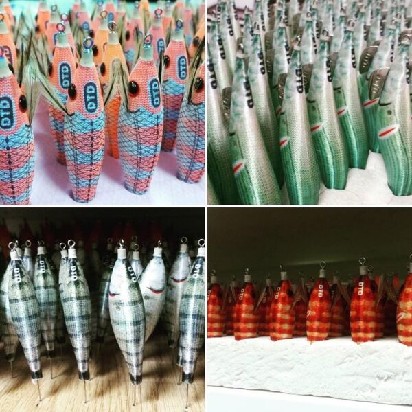 DTD Wounded Fish Egi 3.5 Glow 105 mm 17.5 gr Kalamar Zokası Mullet