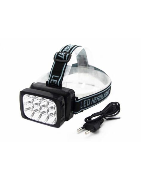 Black Watton 12 Led Şarjlı Kafa Feneri ( 1200 MAH+50 HZ )