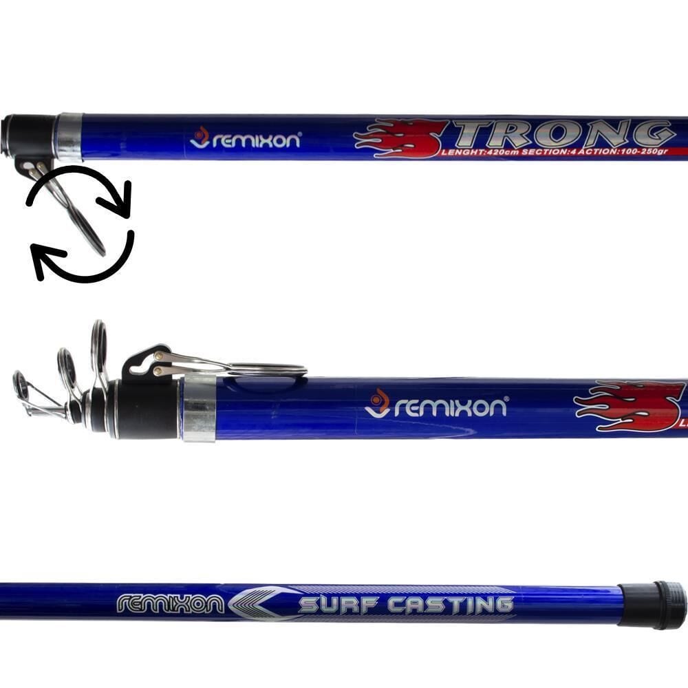 Remixon Strong 420 cm 100-250 gr Tele Surf Kamış MAVİ
