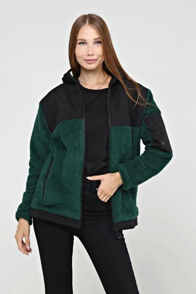 North Trace Gecko Kapüşonlu Kadın Welsoft Polar Nefti - L