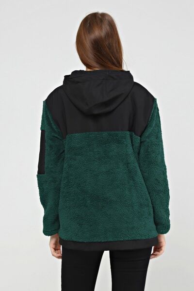 North Trace Gecko Kapüşonlu Kadın Welsoft Polar Nefti - L