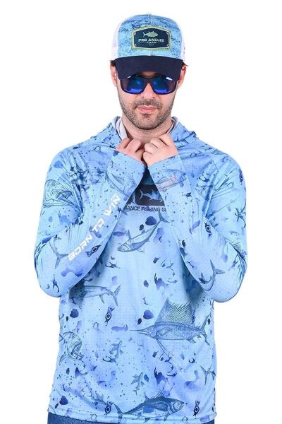 Fujin Pro Angler T-Shirt Blue Fish Blue Fish - M