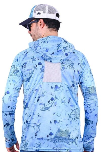 Fujin Pro Angler T-Shirt Blue Fish Blue Fish - M