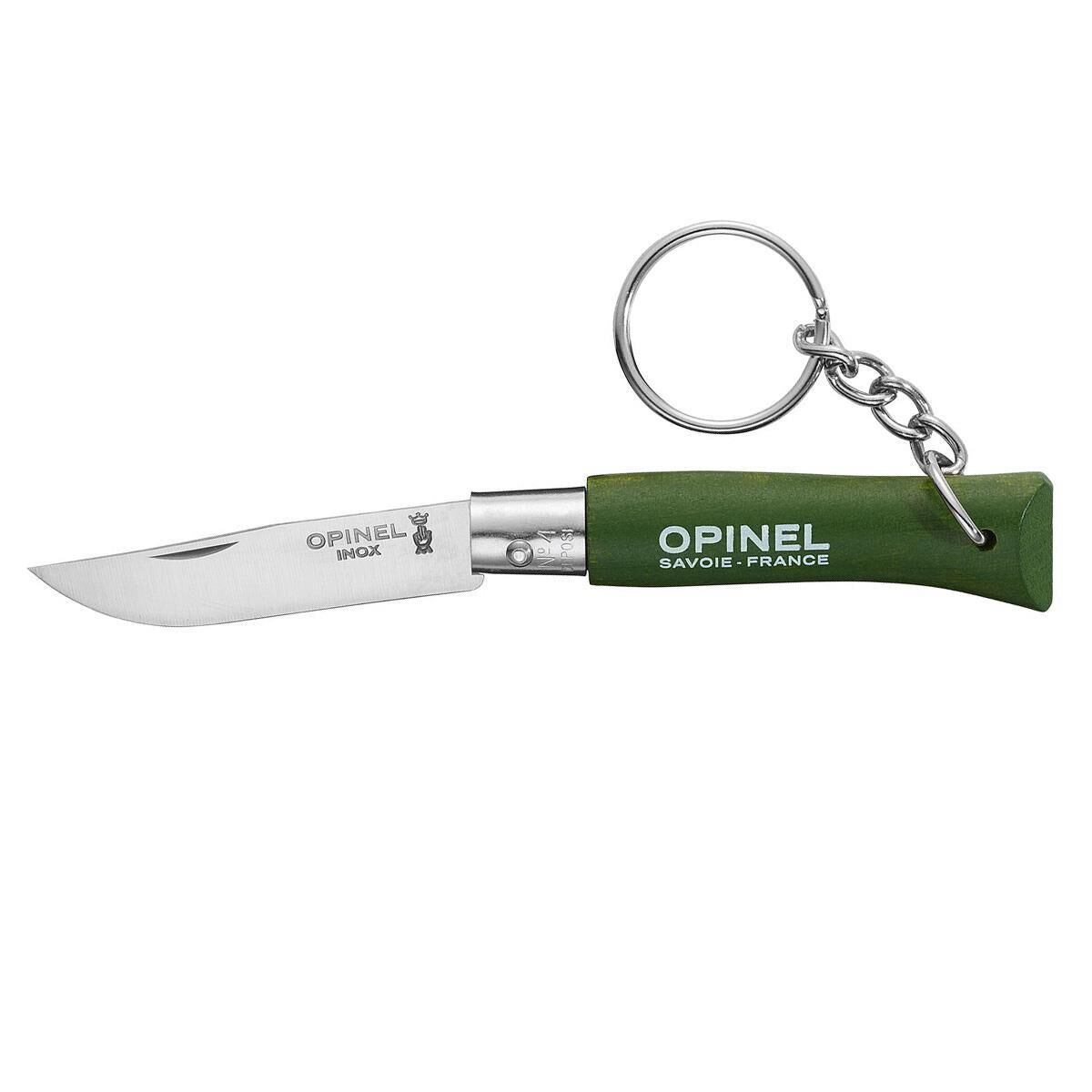 Opinel No 4 Anahtarlıklı Paslanmaz Çelik Çakı HAKİ