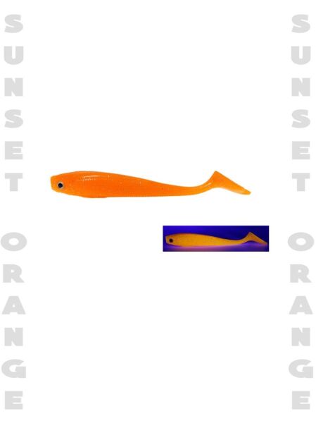 Fujin Duck Tail 9 cm Silikon Balık Sunset Orange