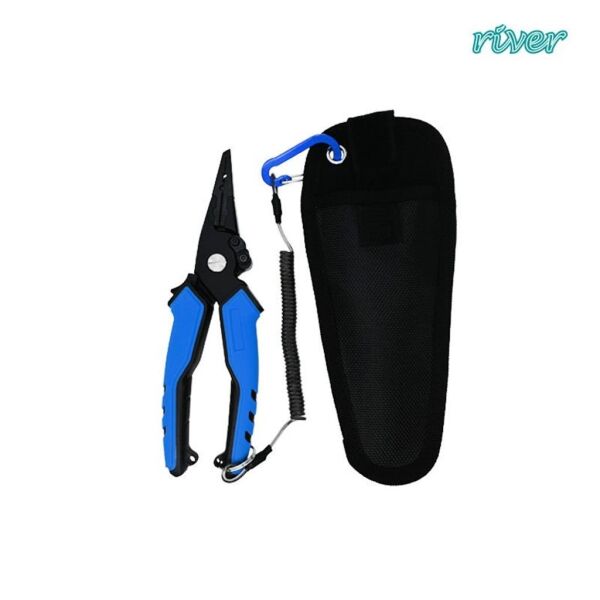 River Halka Pensesi Kılıflı 19cm SİYAH/MAVİ