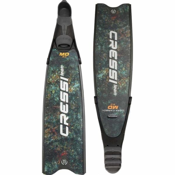 Cressi Gara Turbo Carbon MD Dalış Paleti Camo Green - 40 - 41