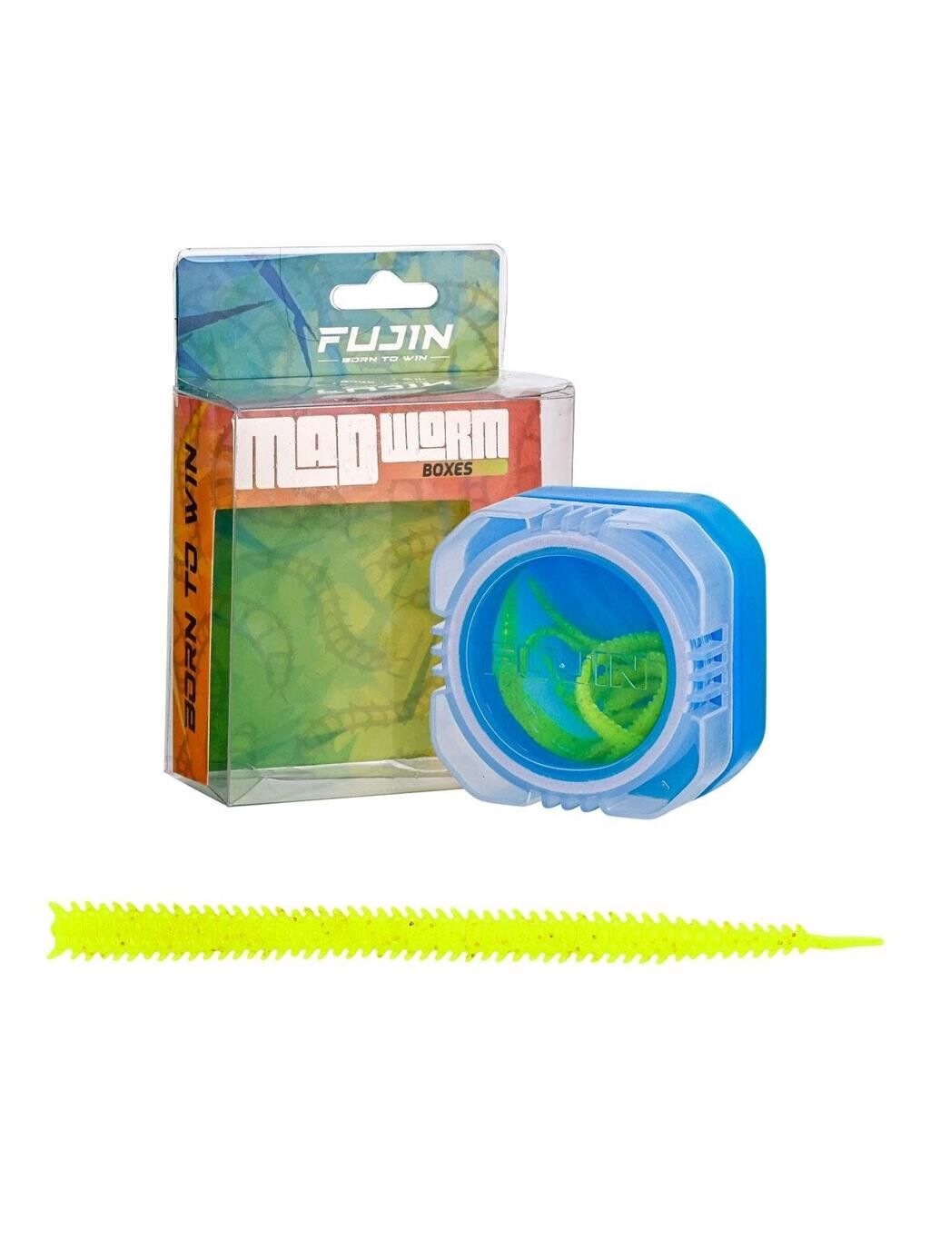 Fujin Mad Worm 9cm LRF Silikonu Fluo Green