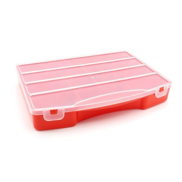 Süper Bag Süper Organizer-10 Balıkçı Malzeme Kutusu KIRMIZI