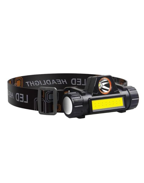 Black Watton Powerled + SMD Parlak Led Şarjlı Kafa Lambası