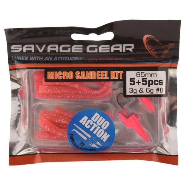 Savage Gear LRF Micro Sandeel Kit 1+1 5+5 Silikon Yem