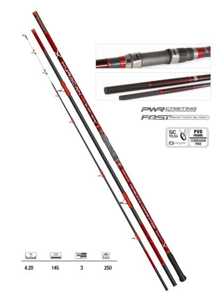 Trabucco Huracan FRX Surf 420cm 250gr Surf Olta Kamışı