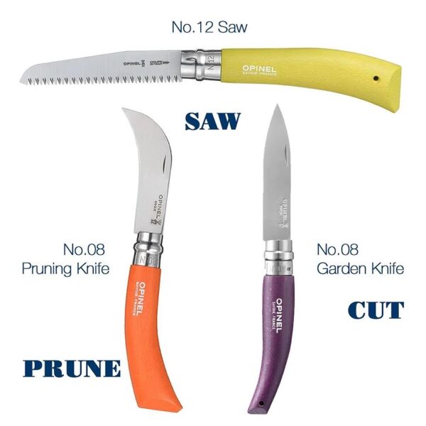 Opinel Inox Üçlü Bahçe Seti ( Paslanmaz ve Karbon Çelik Bahçe Bıçağı )