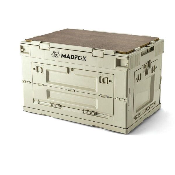 Madfox Çok Fonksiyonlu Katlanabilir Kamp Saklama Kutusu [ Seyahat Organizatörü ] Khaki - 60 LT