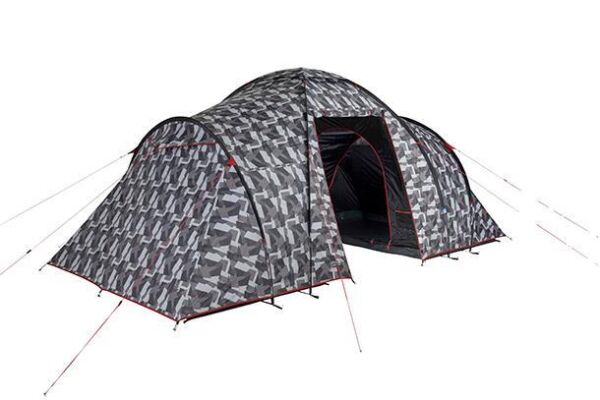 High Peak Como 4 Kişilik Kamuflaj Desenli Çadır Füme/Gri