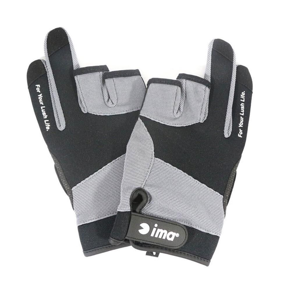 İma Original Globe 3 Fingers Bk×Charcoal Balıkçı Eldiveni