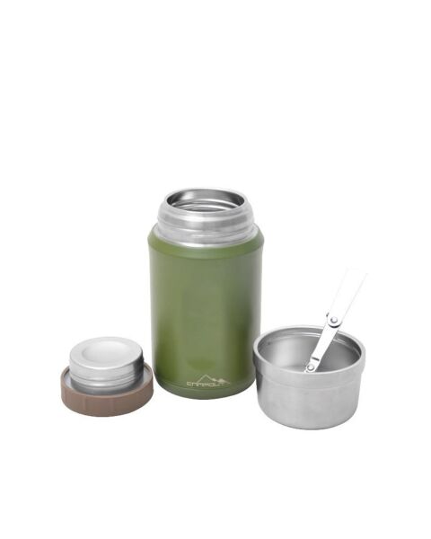 Campout Çift Katmanlı Yemek Termosu 600 ML YEŞİL