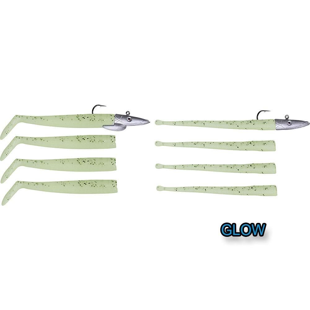 Savage Gear Mini Sandeel Kit 1+1 4+4 Suni Yem GLOW