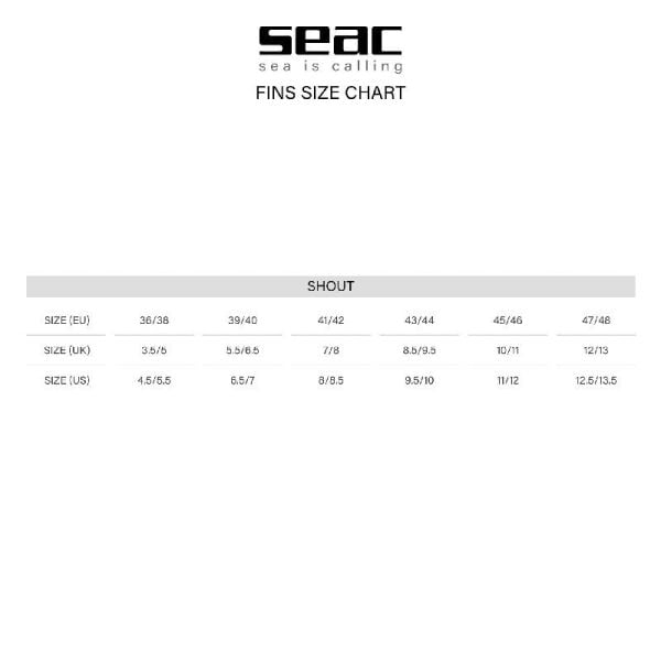 Seac Sub Shout Palet S1000 45 - 46