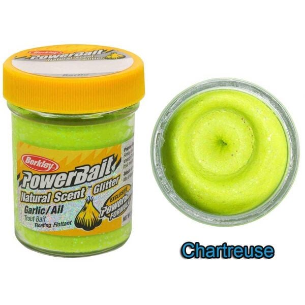 Berkley PowerBait Natural Scent Glitter Garlic Alabalık Hamuru